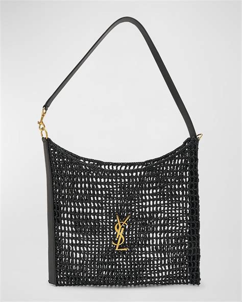 ysl le raffia crossbody bag|YSL raffia tote bag.